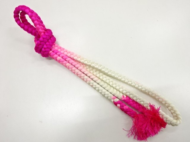 JAPANESE KIMONO / HAND-TIED OBIJIME CORD